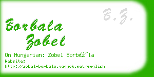 borbala zobel business card